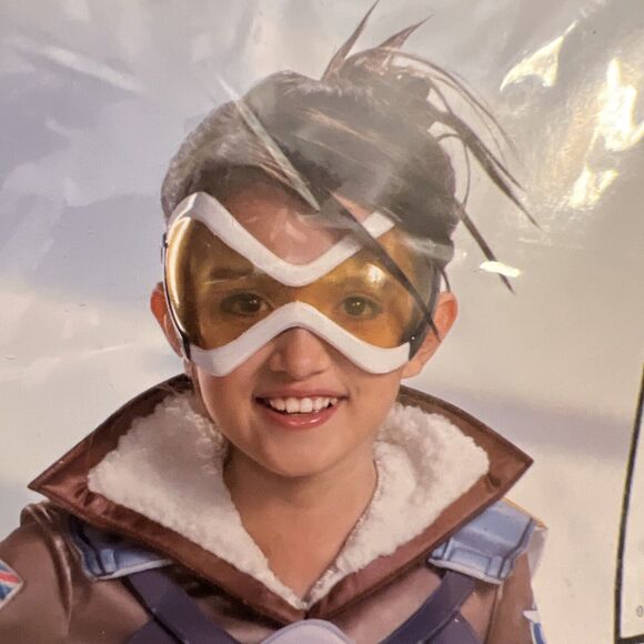 Overwatch Tracer Halloween Costume Boy Child Medium 7-8, Jumpsuit, Vest, Goggle - Picture 2 of 16